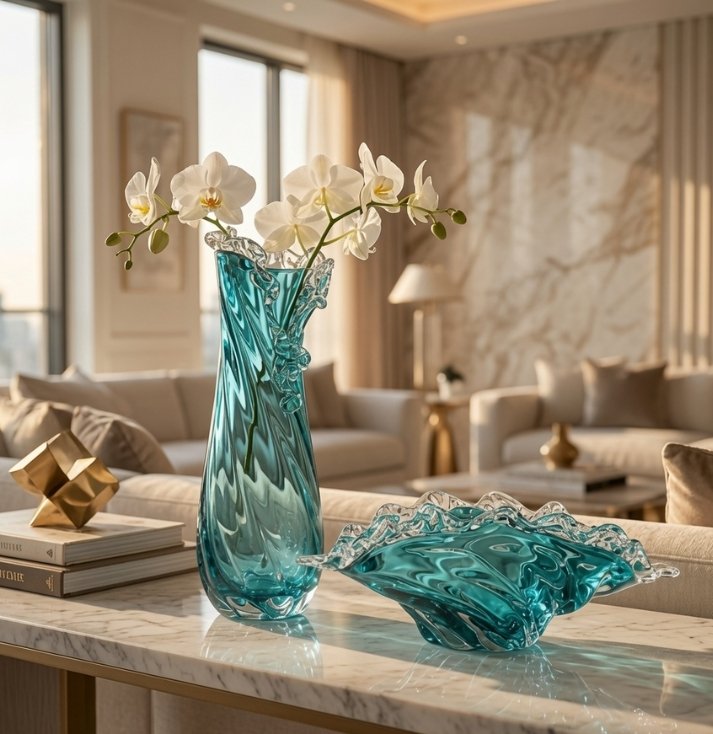 azure wave art glass collection azure wave art glass collection