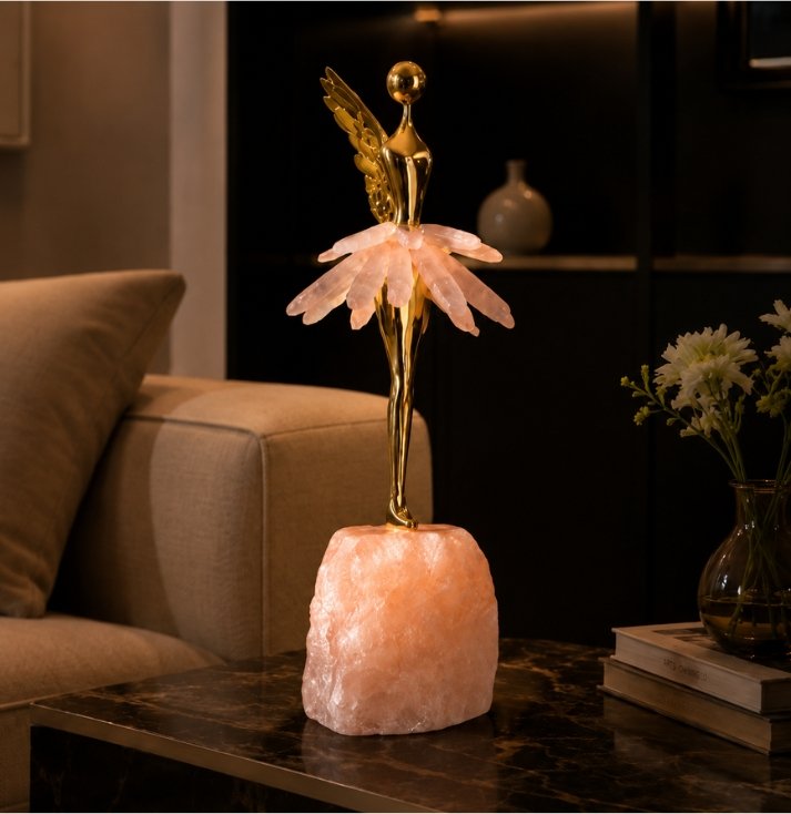 celestial rose quartz fairy lamp celestial rose quartz fairy lamp