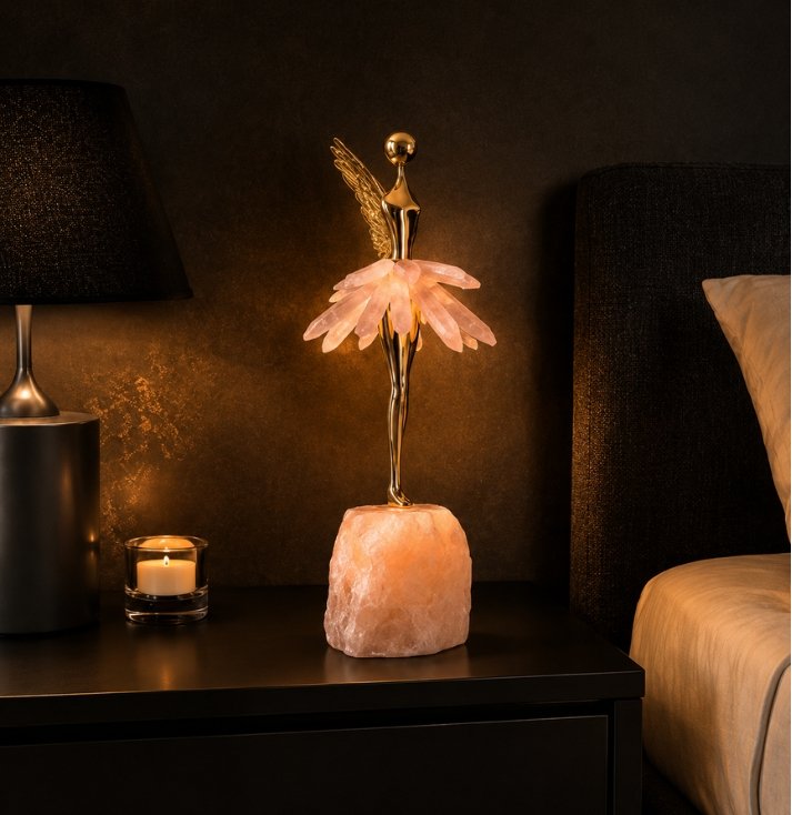 celestial rose quartz fairy lamp celestial rose quartz fairy lamp