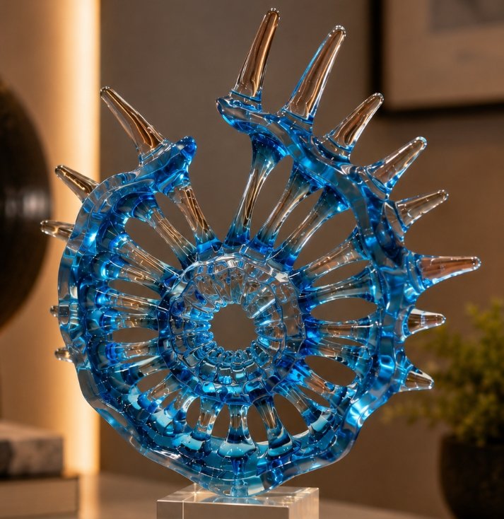 nautilus crystal sculpture nautilus crystal sculpture