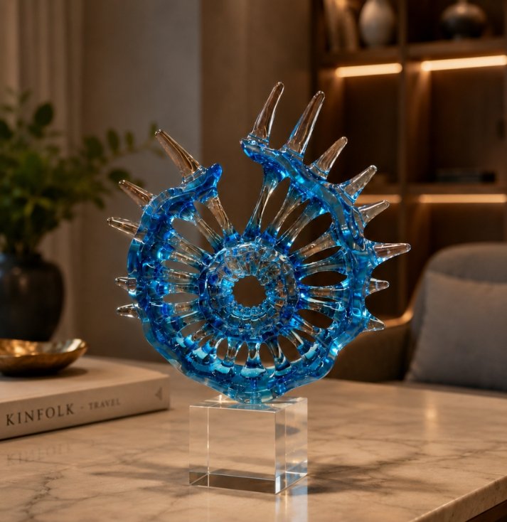 nautilus crystal sculpture nautilus crystal sculpture