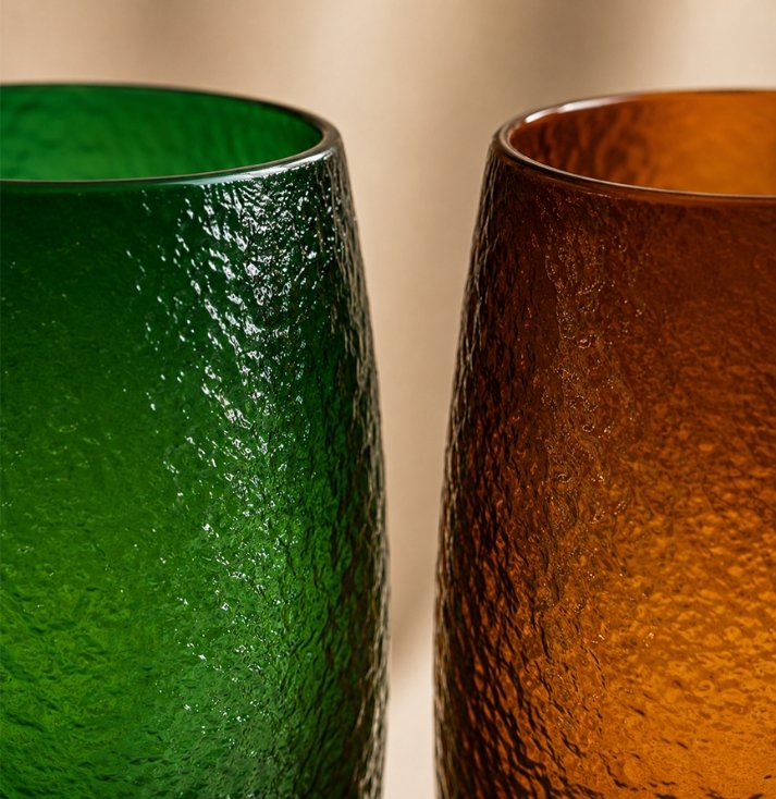 verdant & amber artisan glass tumbler set verdant & amber artisan glass tumbler set