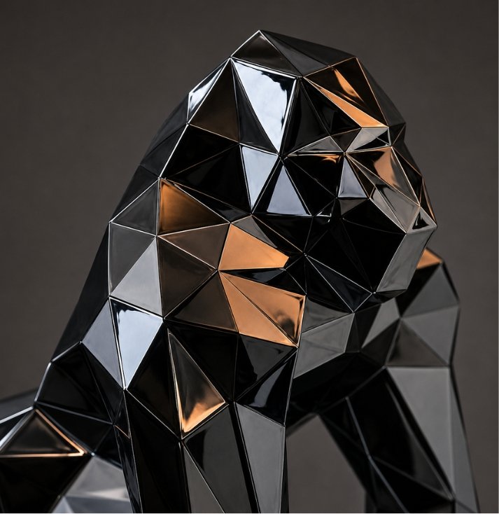 A2.3 Titan Prism Gorilla Sculpture - Image 4