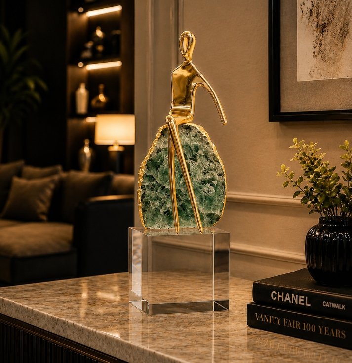 A7.2 Verdant Harmony Crystal Sculpture - Image 3