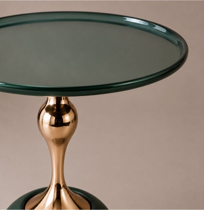 emerald luxe pedestal side table emerald luxe pedestal side table