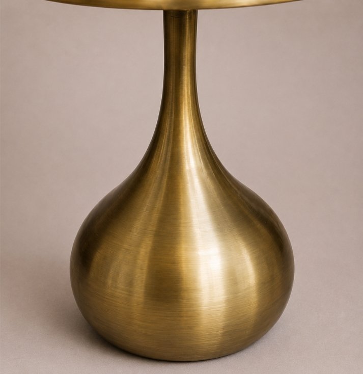 regal brass pedestal side table regal brass pedestal side table
