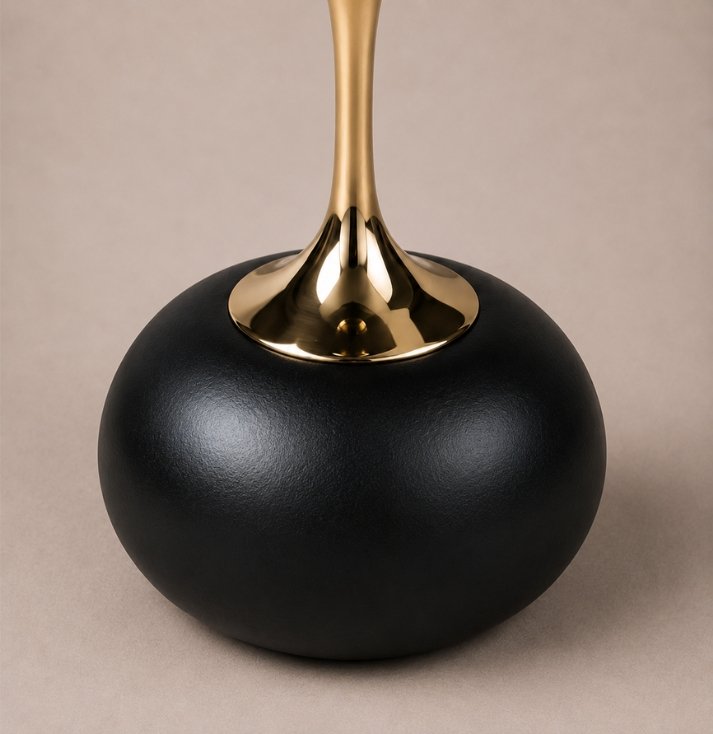 midnight noir pedestal side table midnight noir pedestal side table