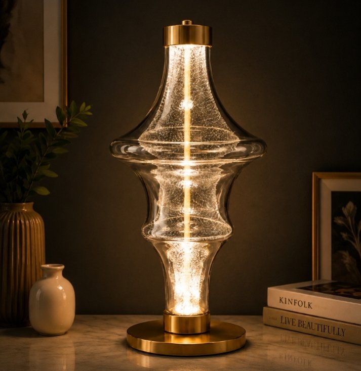 Celestia Glow Art Glass Table Lamp - Image 3