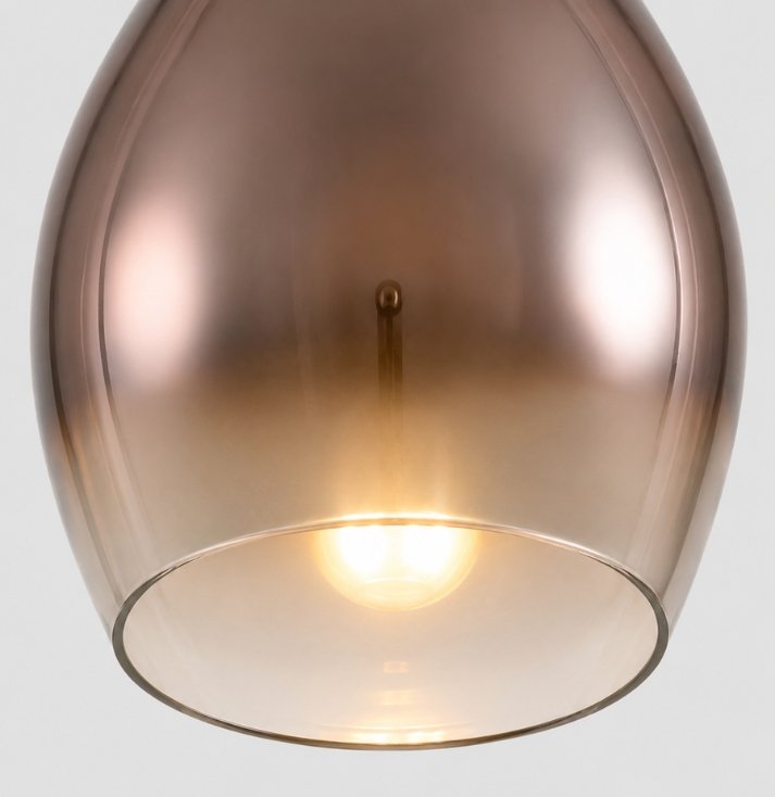Smoked Aura Glass Pendant Light - Image 3