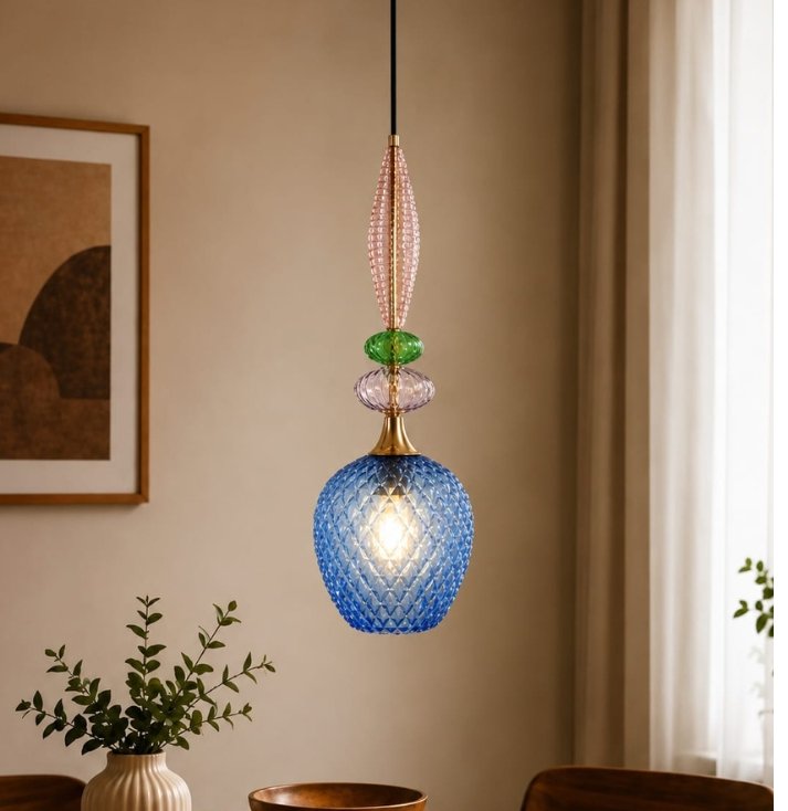 jewel-mosaic-art-glass-pendant-light