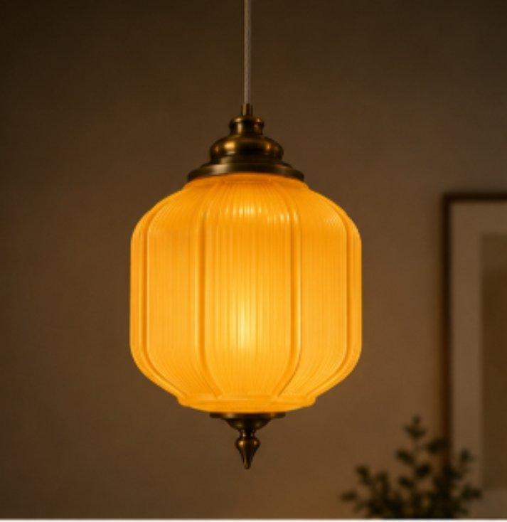 golden glow vintage glass pendant light golden glow vintage glass pendant light