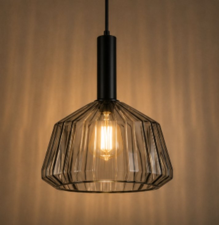 smoked prism glass pendant light smoked prism glass pendant light